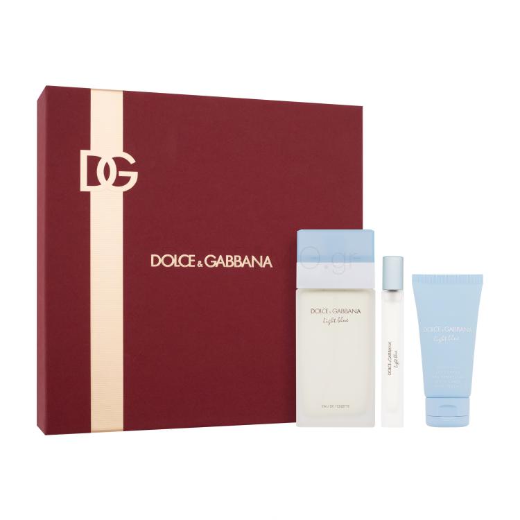 Dolce&amp;Gabbana Light Blue Σετ δώρου EDT 100 ml + κρέμα σώματος 50 ml + EDT 10 ml