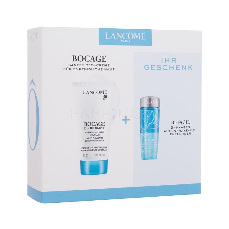 Lancôme Bocage Σετ δώρου Κρεμώδες αποσμητικό Bocage Gentle Smooth Deodorant Cream 50 ml + γαλάκτωμα καθαρισμού μακιγιάζ Bi-Facil Sensitive Eye Instant Cleanser 30 ml
