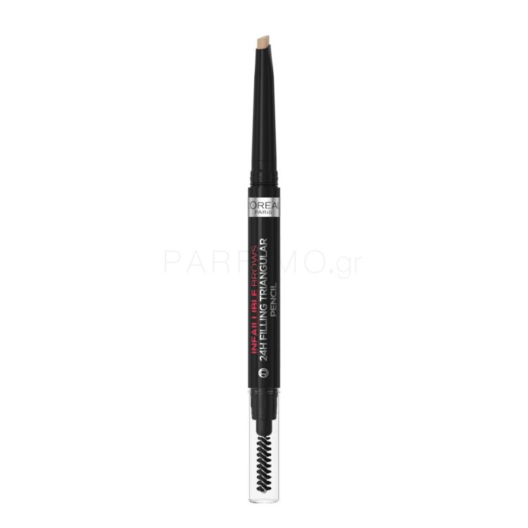 L&#039;Oréal Paris Infaillible Brows 24H Filling Triangular Pencil Μολύβι για τα φρύδια για γυναίκες 1 ml Απόχρωση 07 Blonde