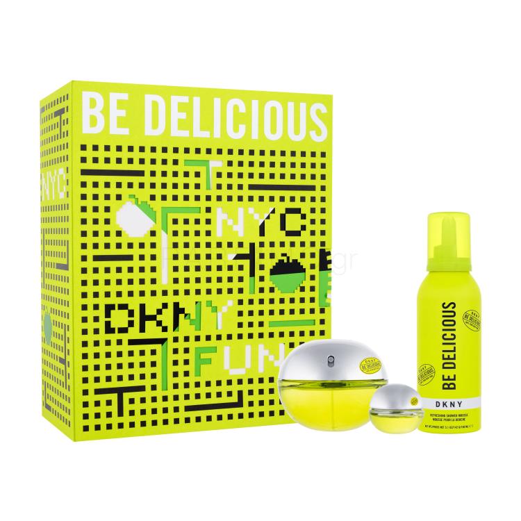 DKNY DKNY Be Delicious Σετ δώρου EDP 100 ml + EDP 7 ml + αφρός μπάνιου 150 ml
