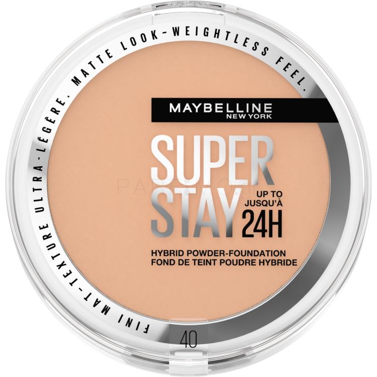 Maybelline Superstay 24H Hybrid Powder-Foundation Make up για γυναίκες 9 gr Απόχρωση 40