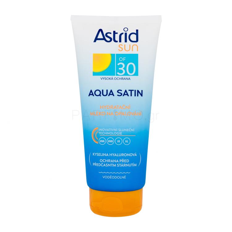 Astrid Sun Aqua Satin Moisturizing Milk SPF30 Αντιηλιακό προϊόν για το σώμα 200 ml