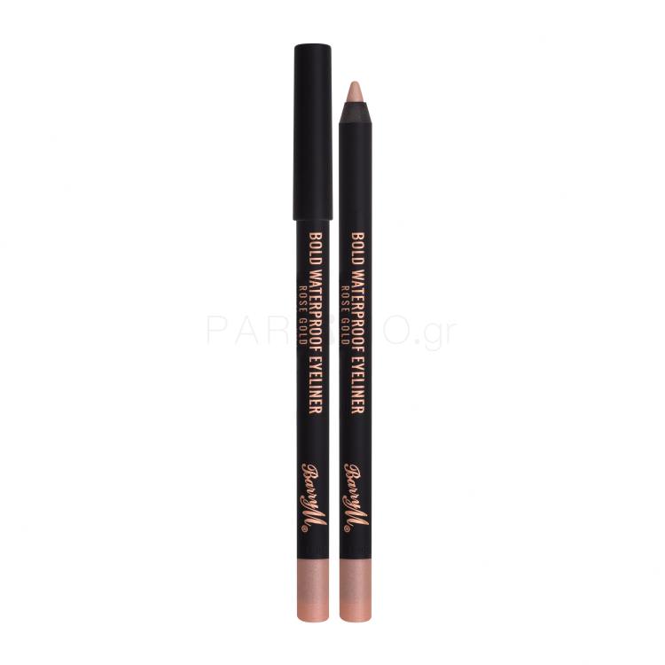 Barry M Bold Waterproof Eyeliner Μολύβι για τα μάτια για γυναίκες 1,2 gr Απόχρωση Rose Gold
