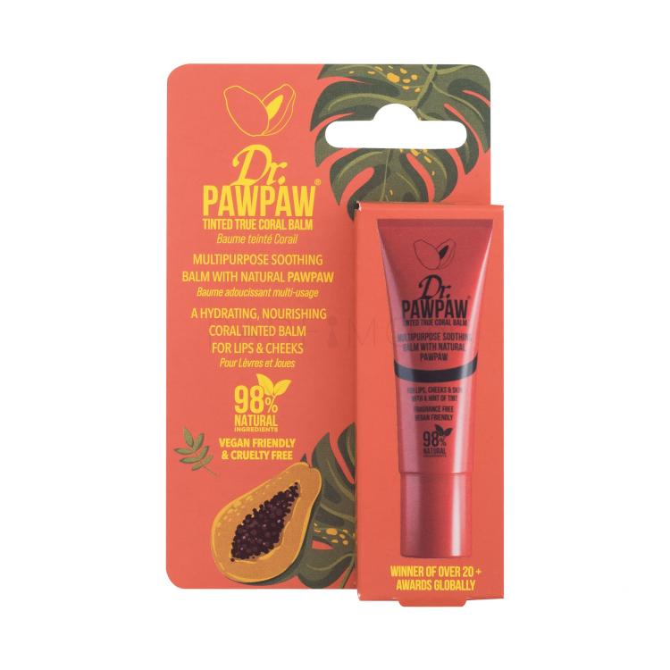 Dr. PAWPAW Balm Tinted True Coral Βάλσαμο για τα χείλη για γυναίκες 10 ml