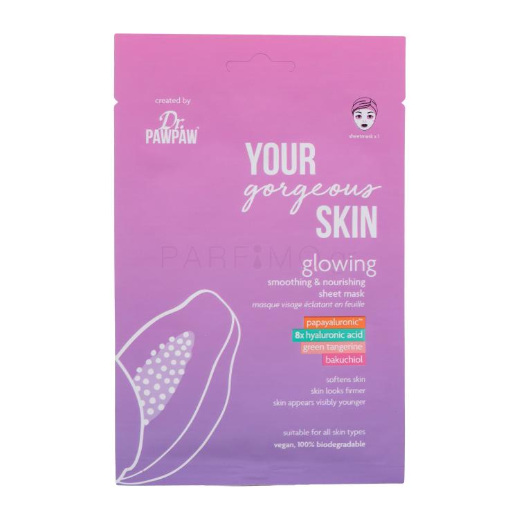 Dr. PAWPAW Your Gorgeous Skin Glowing Sheet Mask Μάσκα προσώπου για γυναίκες 25 ml
