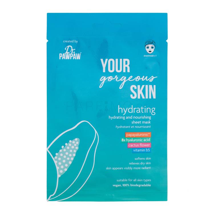 Dr. PAWPAW Your Gorgeous Skin Hydrating Sheet Mask Μάσκα προσώπου για γυναίκες 25 ml