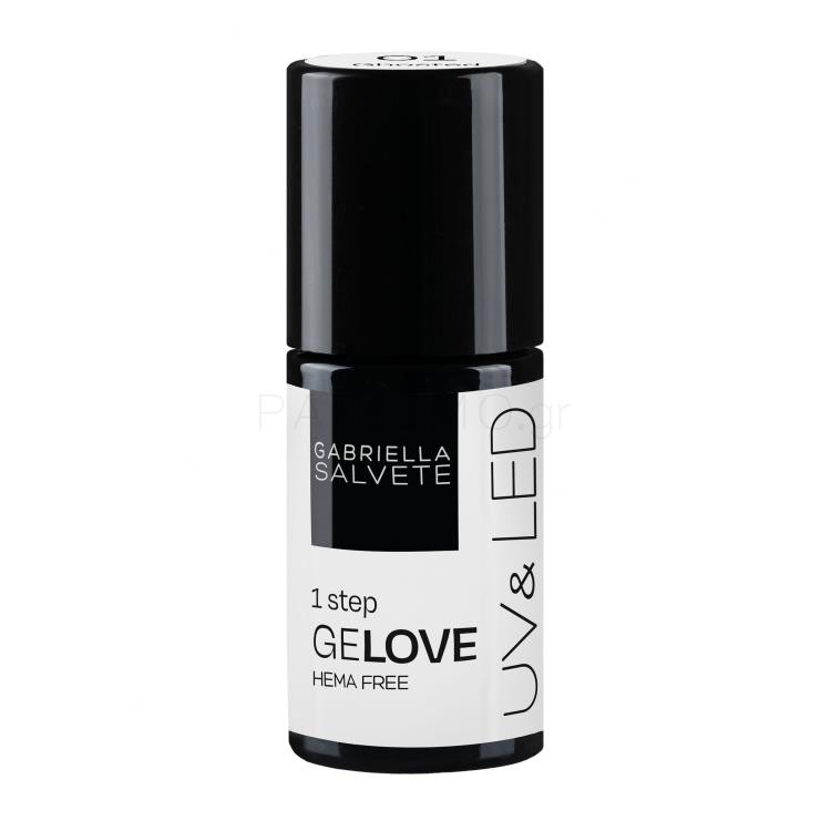 Gabriella Salvete GeLove UV &amp; LED Βερνίκια νυχιών για γυναίκες 8 ml Απόχρωση 01 Ghosted