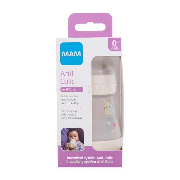MAM Easy Start Anti-Colic 0m+ Linen Μπιμπερό για παιδιά 160 ml