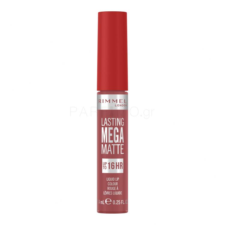 Rimmel London Lasting Mega Matte Liquid Lip Colour Κραγιόν για γυναίκες 7,4 ml Απόχρωση Rose &amp; Shine