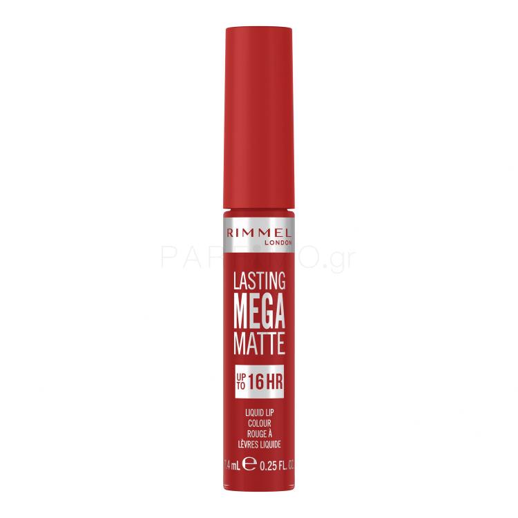 Rimmel London Lasting Mega Matte Liquid Lip Colour Κραγιόν για γυναίκες 7,4 ml Απόχρωση Fire Starter