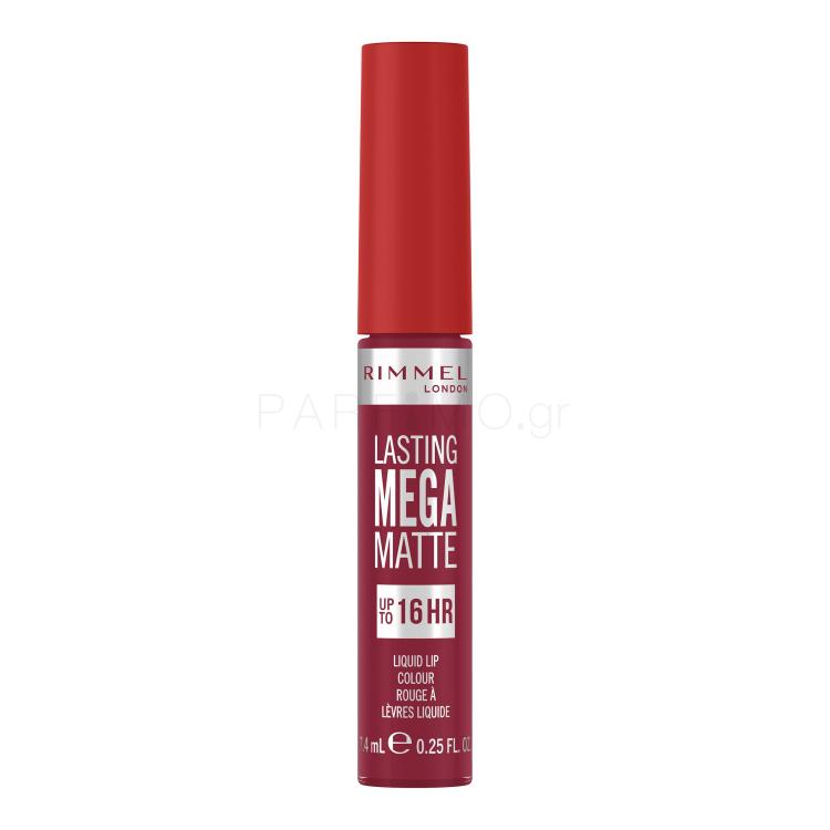 Rimmel London Lasting Mega Matte Liquid Lip Colour Κραγιόν για γυναίκες 7,4 ml Απόχρωση Ruby Passion