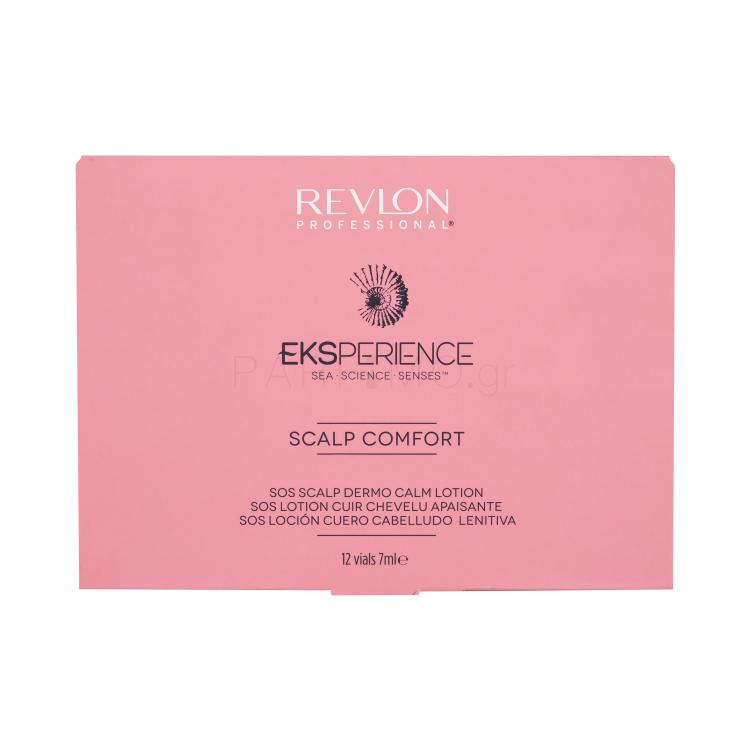 Revlon Professional Eksperience Scalp Comfort SOS Dermo Calm Lotion Περιποίηση μαλλιών χωρίς ξέβγαλμα για γυναίκες 12x7 ml