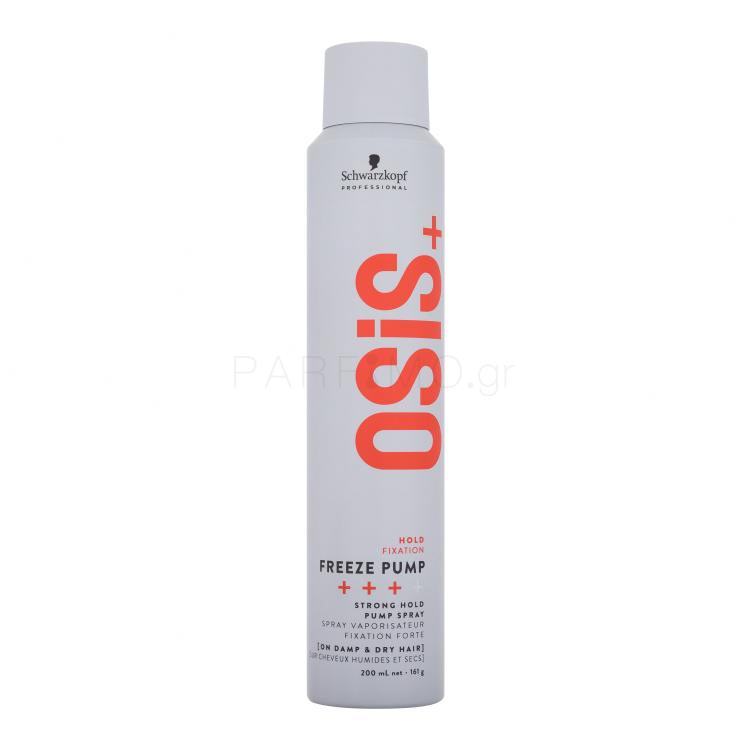 Schwarzkopf Professional Osis+ Freeze Pump Strong Hold Pump Spray Λακ μαλλιών για γυναίκες 200 ml