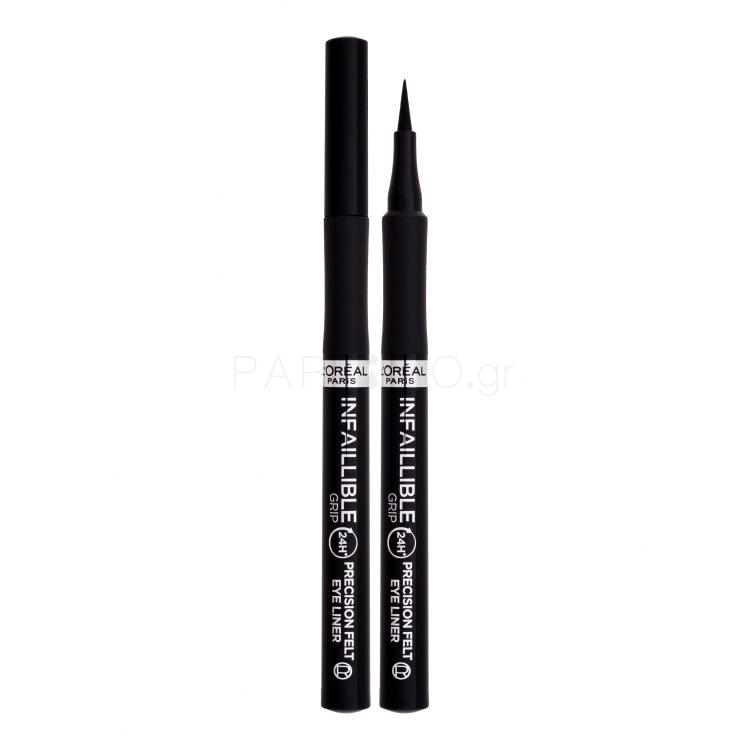 L'Oréal Paris Infaillible Grip 24H Precision Felt Eyeliner Eyeliner για γυναίκες 1 ml Απόχρωση 01 Black