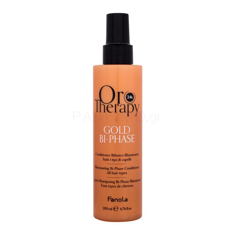 Fanola Oro Therapy 24K Gold Bi-Phase Conditioner Μαλακτικό μαλλιών για γυναίκες 200 ml