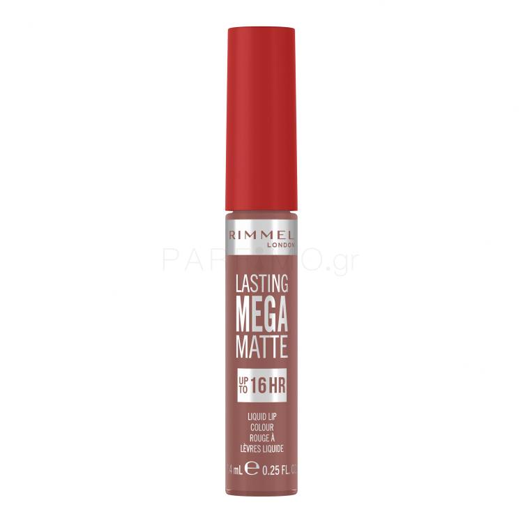 Rimmel London Lasting Mega Matte Liquid Lip Colour Κραγιόν για γυναίκες 7,4 ml Απόχρωση Strapless