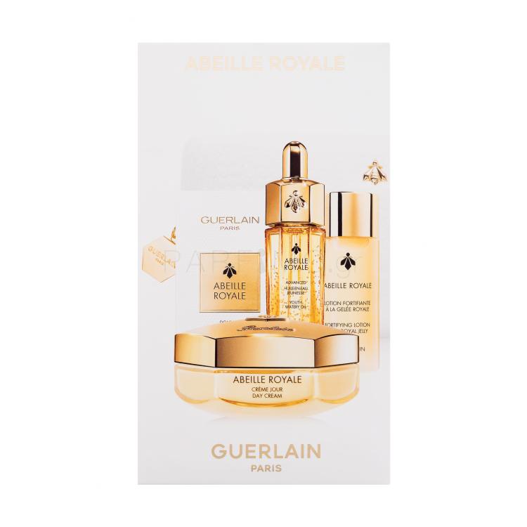 Guerlain Abeille Royale Day Cream Age-Defying Programme Σετ δώρου Kρέμα προσώπου ημέρας Abeille Royale Day Cream 50 ml + τονωτικό προσώπου Abeille Royale Fortifying Lotion With Royal Jelly 40 ml + λάδι προσώπου Abeille Royale Advanced Youth Watery Oil 15 ml + ορός προσώπου Abeille Royale Double R Se