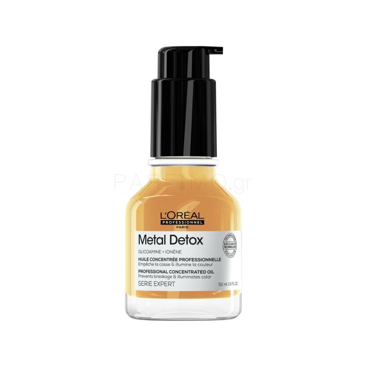 L&#039;Oréal Professionnel Metal Detox Professional Concentrated Oil Λάδι μαλλιών για γυναίκες 50 ml