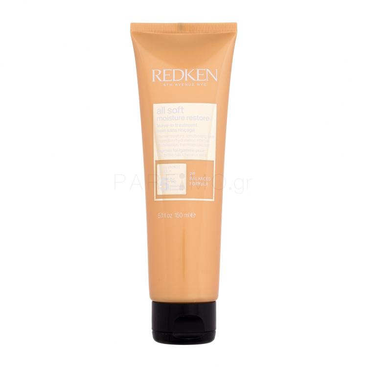 Redken All Soft Moisture Restore Leave-In Treatment Περιποίηση μαλλιών χωρίς ξέβγαλμα για γυναίκες 150 ml