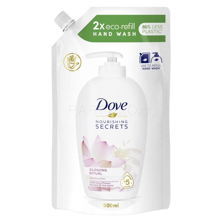 Dove Nourishing Secrets Glowing Ritual Υγρό σαπούνι για γυναίκες Συσκευασία &quot;γεμίσματος&quot; 500 ml
