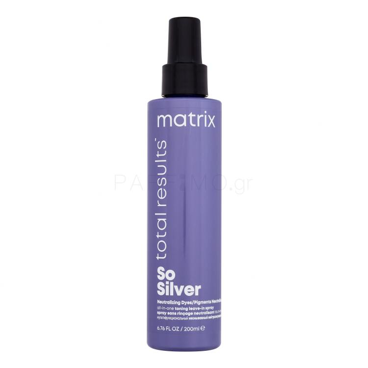 Matrix So Silver All-In-One Toning Leave-In Spray Περιποίηση μαλλιών χωρίς ξέβγαλμα για γυναίκες 200 ml