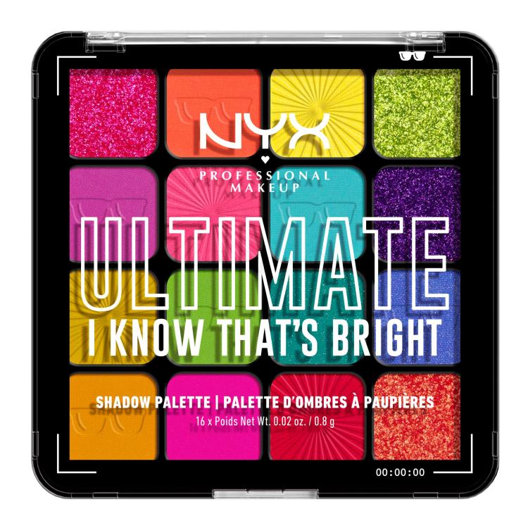 NYX Professional Makeup Ultimate I Know That´s Bright Σκιές ματιών για γυναίκες 12,8 gr