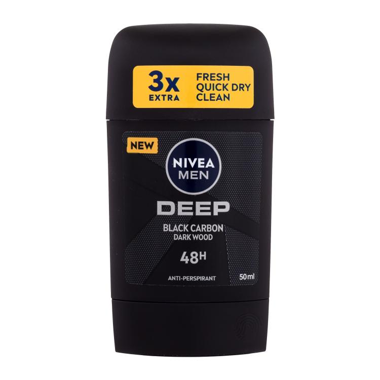 Nivea Men Deep Black Carbon 48H Αντιιδρωτικό για άνδρες 50 ml