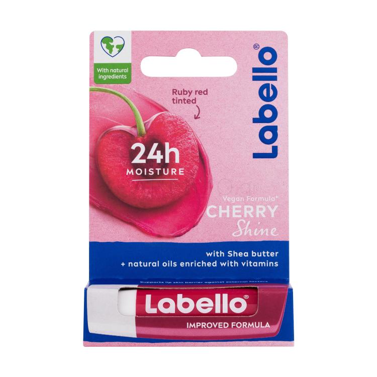Labello Cherry Shine 24h Moisture Lip Balm Βάλσαμο για τα χείλη για γυναίκες 4,8 gr