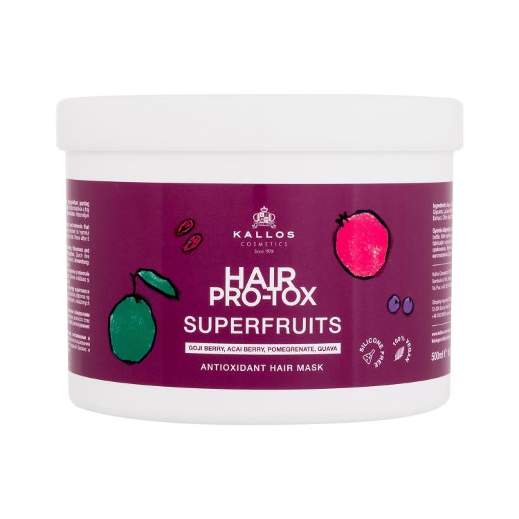 Kallos Cosmetics Hair Pro-Tox Superfruits Antioxidant Hair Mask Μάσκα μαλλιών για γυναίκες 500 ml