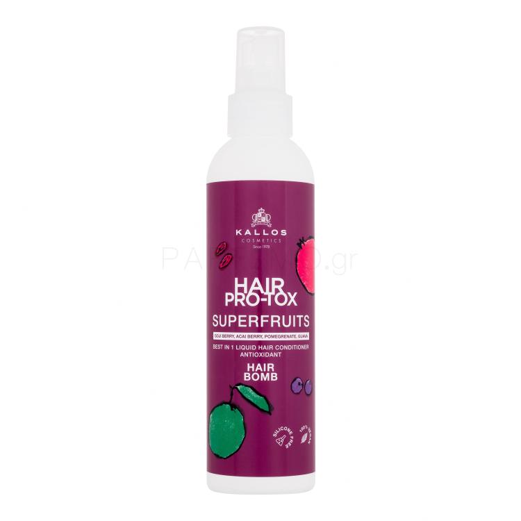 Kallos Cosmetics Hair Pro-Tox Superfruits Hair Bomb Μαλακτικό μαλλιών για γυναίκες 200 ml