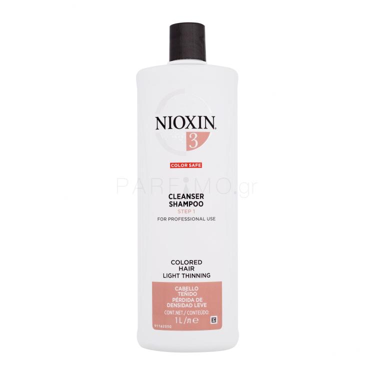 Nioxin System 3 Color Safe Cleanser Σαμπουάν για γυναίκες 1000 ml