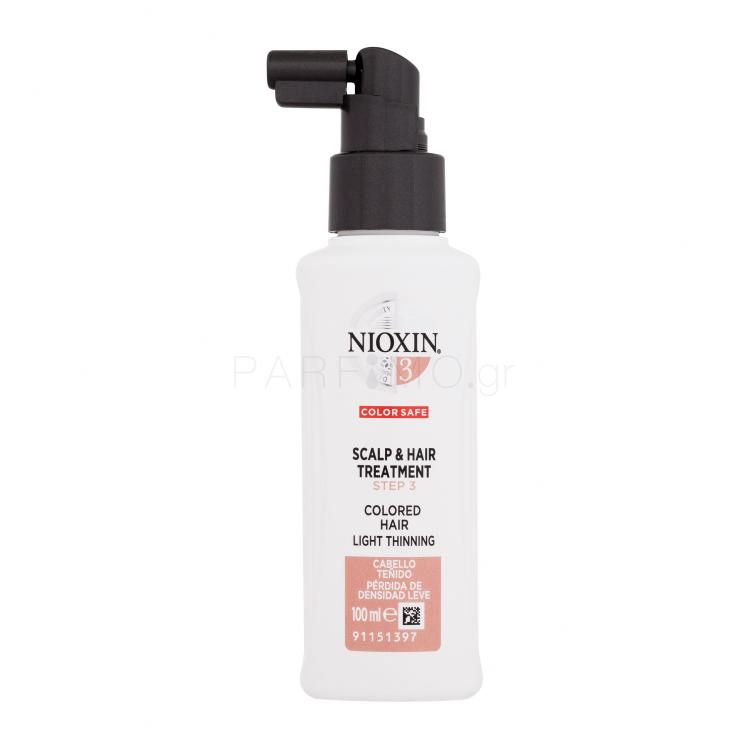 Nioxin System 3 Scalp &amp; Hair Treatment Περιποίηση μαλλιών χωρίς ξέβγαλμα για γυναίκες 100 ml