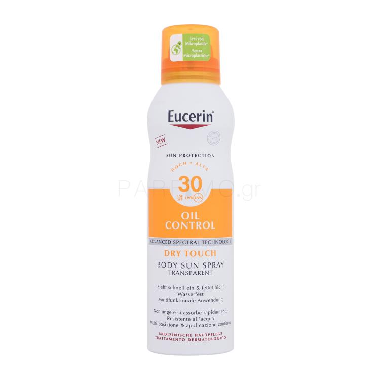 Eucerin Sun Oil Control Body Sun Spray Dry Touch SPF30 Αντιηλιακό προϊόν για το σώμα 200 ml