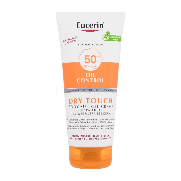 Eucerin Sun Oil Control Dry Touch Body Sun Gel-Cream SPF50+ Αντιηλιακό προϊόν για το σώμα 200 ml