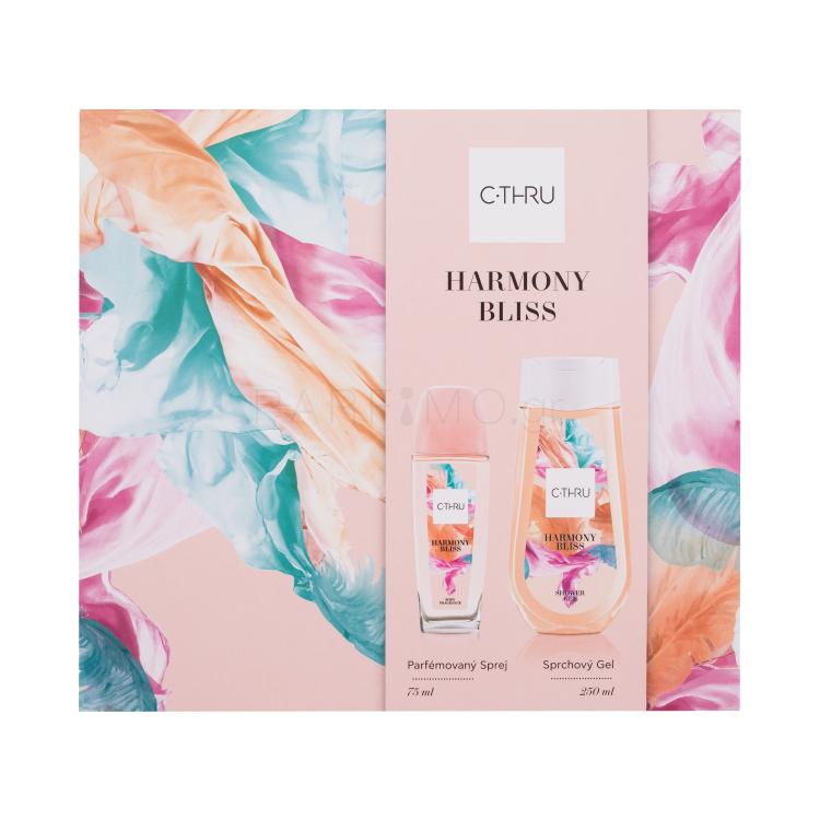 C-THRU Harmony Bliss Σετ δώρου σπρέι σώματος 75 ml + αφρόλουτρο 250 ml