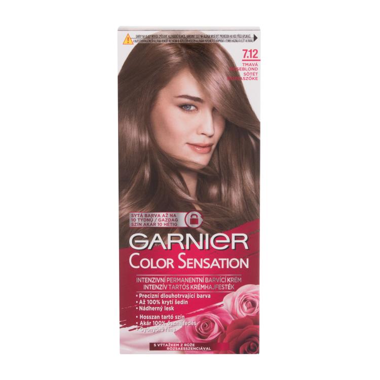 Garnier Color Sensation Βαφή μαλλιών για γυναίκες 40 ml Απόχρωση 7,12 Dark Roseblonde ελλατωματική συσκευασία