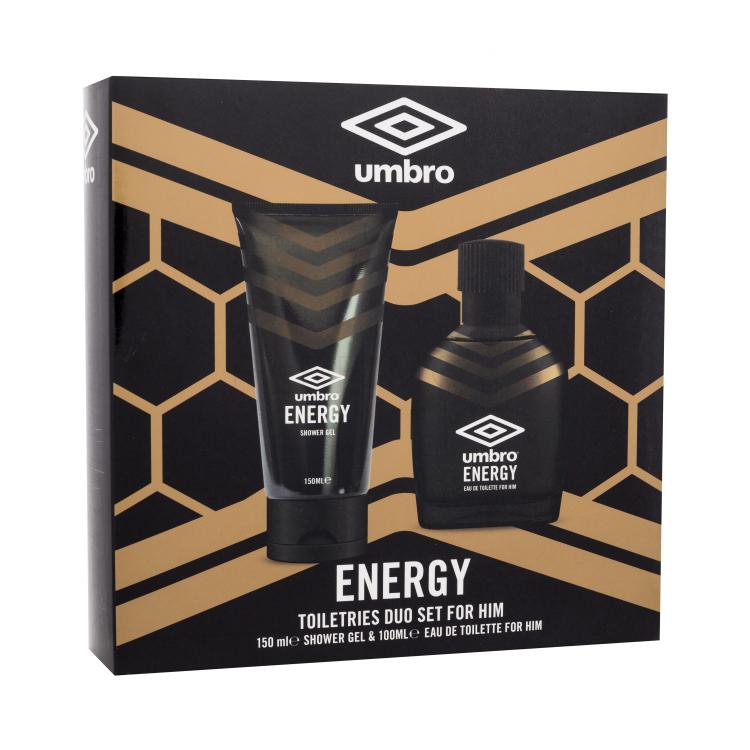 UMBRO Energy Σετ δώρου EDT 100 ml + αφρόλουτρο 150 ml ελλατωματική συσκευασία