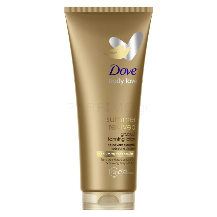 Dove Body Love Summer Revived Gradual Tanning Lotion Self Tan για γυναίκες 200 ml Απόχρωση Medium to Dark