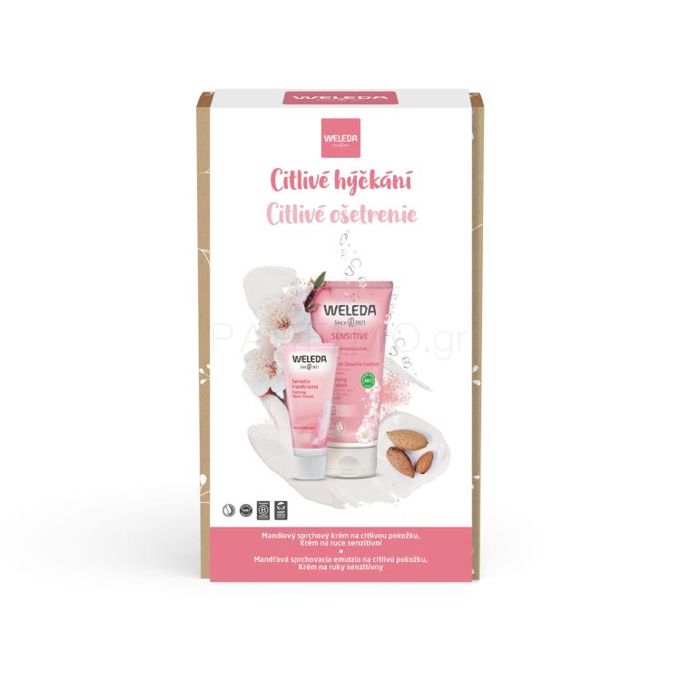 Weleda Almond Σετ δώρου κρέμα ντους  Almond Sensitive Shower Cream 200 ml + κρέμα  χεριών Sensitive Hand Cream 50 ml