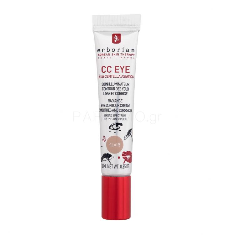 Erborian CC Eye Radiance Eye Contour Cream CC κρέμες για γυναίκες 10 ml Απόχρωση Clair