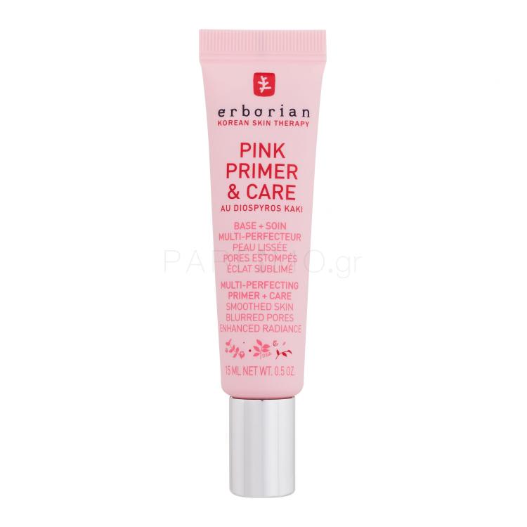Erborian Pink Primer &amp; Care Multi-Perfecting Primer + Care Βάση μακιγιαζ για γυναίκες 15 ml