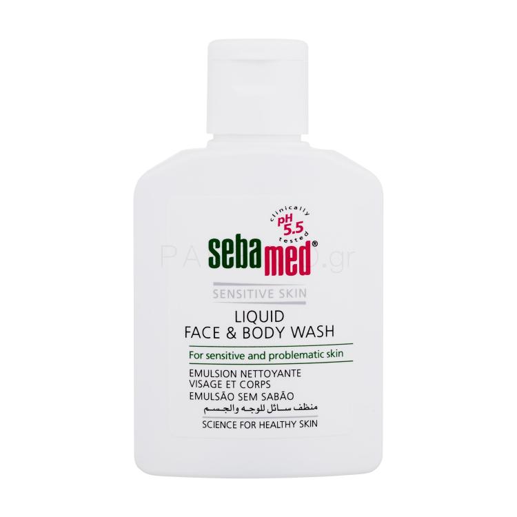 SebaMed Sensitive Skin Face &amp; Body Wash Υγρό σαπούνι για γυναίκες 50 ml