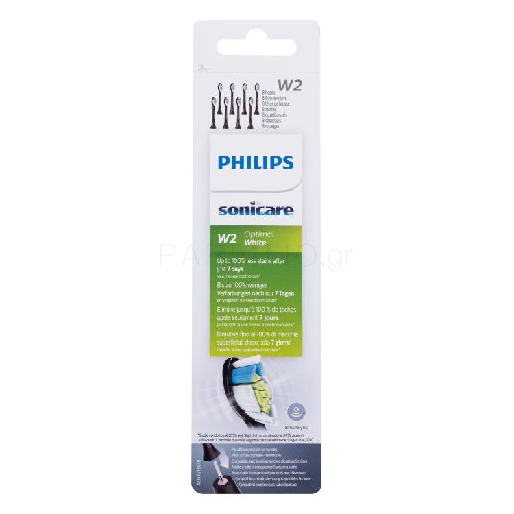 Philips Sonicare Optimal White W2 HX6068/13 Black Ανταλλακτική κεφαλή Σετ
