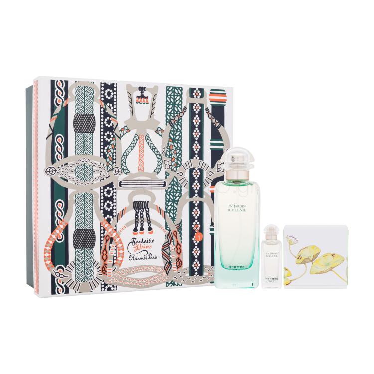 Hermes Un Jardin Sur Le Nil Fantaisie d&#039;Etriers Σετ δώρου EDT 100 ml + EDT 7,5 ml + αρωματικό σαπούνι 50 g