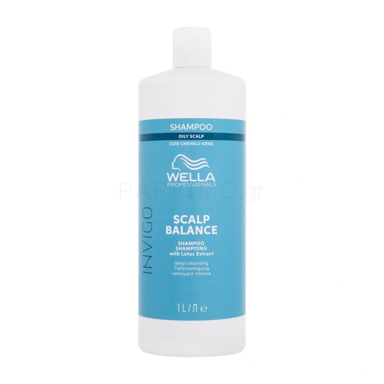 Wella Professionals Invigo Scalp Balance Oily Scalp Shampoo Σαμπουάν για γυναίκες 1000 ml