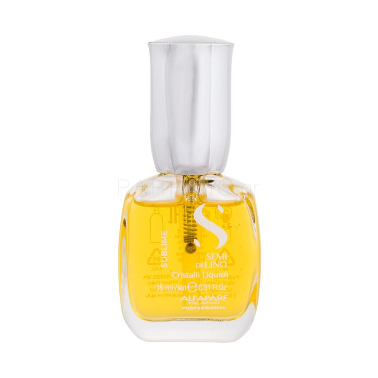 ALFAPARF MILANO Semi Di Lino Sublime Cristalli Liquid The Original Λάδι μαλλιών για γυναίκες 15 ml