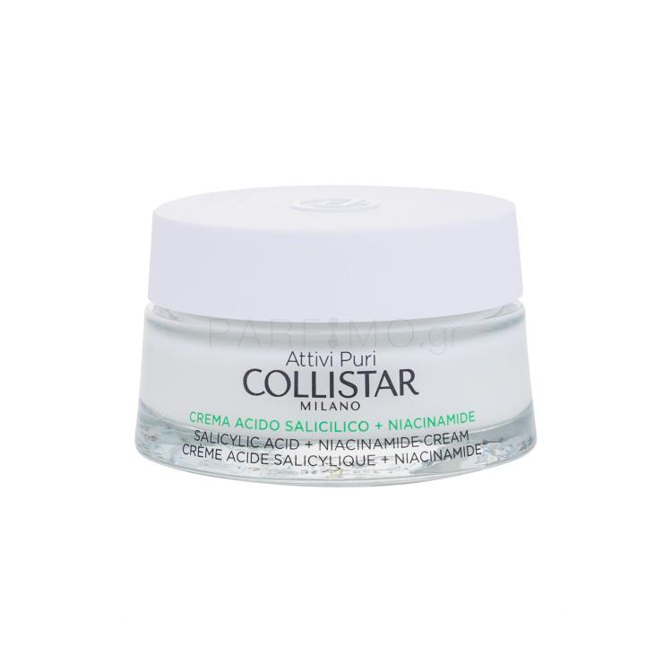 Collistar Pure Actives (Attivi Puri) Salicylic Acid + Niacinamide Cream Κρέμα προσώπου ημέρας για γυναίκες 50 ml