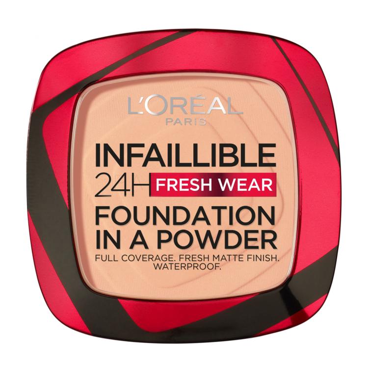 L&#039;Oréal Paris Infaillible 24H Fresh Wear Foundation In A Powder Make up για γυναίκες 9 gr Απόχρωση 200 Golden Sand