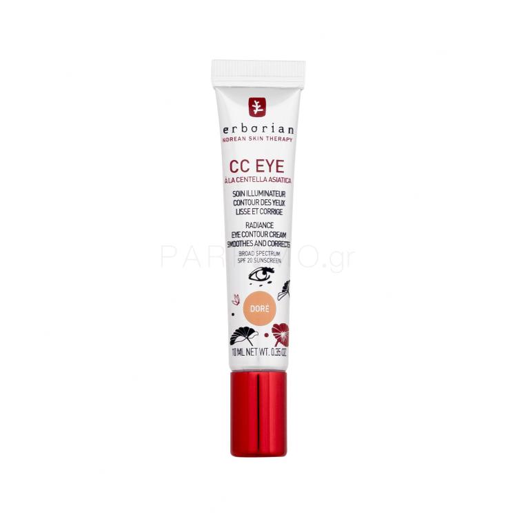 Erborian CC Eye Radiance Eye Contour Cream CC κρέμες για γυναίκες 10 ml Απόχρωση Doré