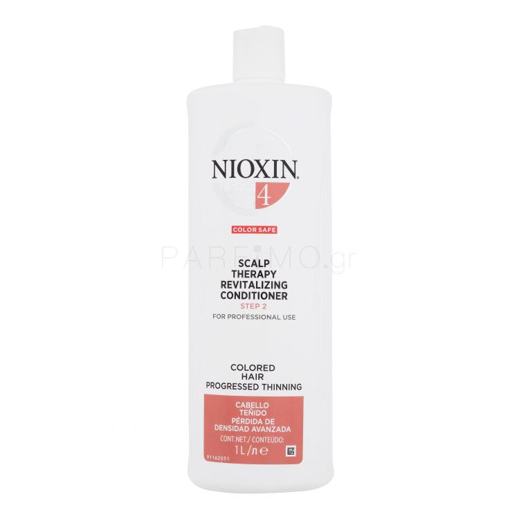 Nioxin System 4 Color Safe Scalp Therapy Revitalizing Conditioner Μαλακτικό μαλλιών για γυναίκες 1000 ml